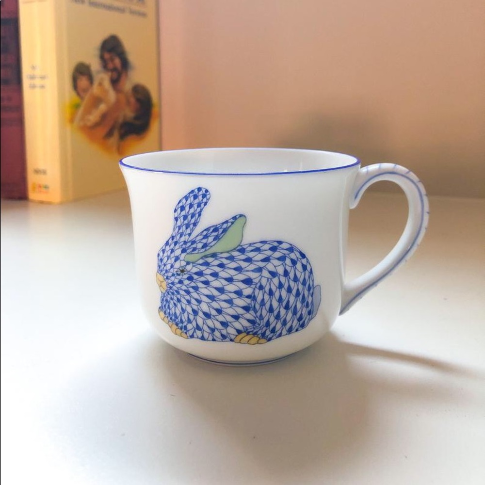 Authentic Herend bunny rabbit tea cup or mug - Picture 7 of 10